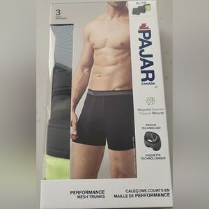 Pajar Black and Green Boxer Briefs MEN's. 3 In Pack. Size US XL